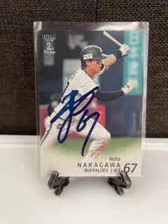 オリックスバファローズ 社員証風トレーディングカード 中川圭太×2 