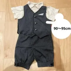 【お値下げ】キッズ　90 95 フォーマル　男の子　セットアップ　ベスト　ズボン