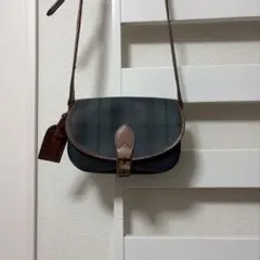 90s Polo Ralph Lauren タータンチェックショルダーバック