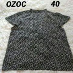 OZOC オゾック 花柄ブラウス 半袖 40 L位 総柄のサムネイル