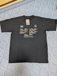 canterbury テストマッチ2023 Tシャツ L ネイビー色