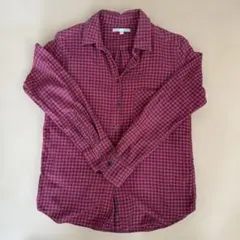 UNIQLO 赤・黒 チェック柄 M 長袖シャツ