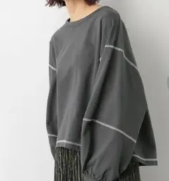 グローバルワーク袖ボリュームショートプルオーバー フリーサイズ