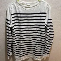 ORCIVAL オーシバル バスクシャツ フランス製 サイズ4 白×ブラック