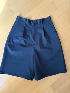 BONLECILL タック入り ハイウエストチノショートパンツ