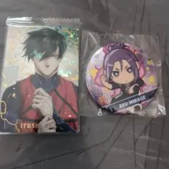 ブルーロックまとめ売り　糸師凛　御影玲王　缶バッジとカードセット