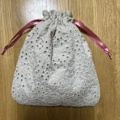 [お試し価格]刺繍生地巾着⭐️ハンドメイド