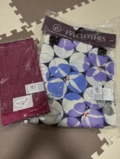 浴衣・帯セット 紫青花柄 朝顔　夏　お値下げしました⭐︎