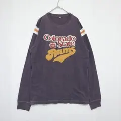 OLD UNIQLO ユニクロ　コロラド州立大学コラボ　ロンT 刺繍