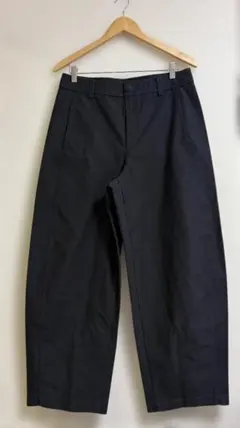 UNIQLO ジャージーバレルレッグパンツ ブラック XL 股下72cm