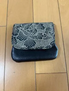 花柄レザー がま口 コインケース 小銭入れ