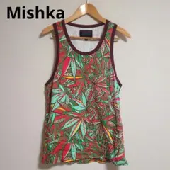 Mishka ミシカ タンクトップ リーフ プリント 総柄 Lのサムネイル