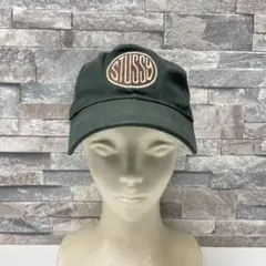 へ*へ様 STUSSY ダークグリーン 刺繍ロゴキャップ