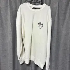 ［激レア⭐️］Stüssy ホワイト スウェット トレーナー　ボブマーリー