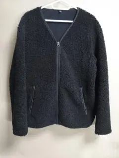 美品　UNIQLO ユニクロ ボアフリースVネックカーディガン Mサイズ