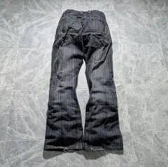 archive stripe flare denim gimmick fade