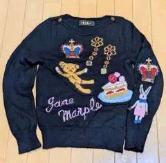 ♥1回着用♥Jane Marple クマ　王冠　ケーキ　うさぎ 長袖セーター