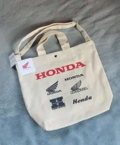 Honda ロゴ トートバッグ ベージュのサムネイル