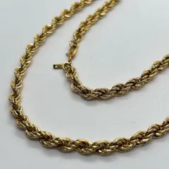 美品！MONET モネ ゴールド スクリュー チェーンネックレスのサムネイル