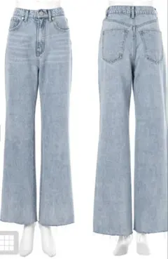 GRL フレアデニムパンツ　ライトブルー