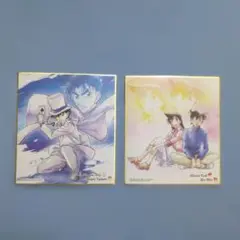 名探偵コナン 怪盗キッド 工藤新一&毛利蘭 色紙