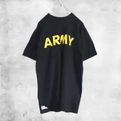 米軍 U.S.ARMY ブラック トレーニング Tシャツ Mサイズ ミリタリー