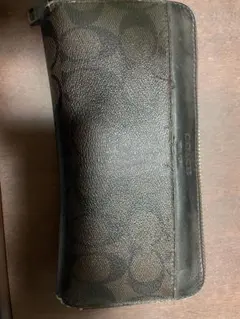 COACH ブラックレザー 長財布