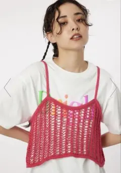 RODEO CROWNS ラメニットメッシュビスチェのサムネイル