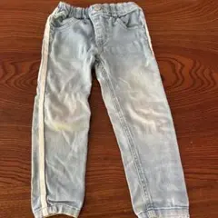 MPS キッズ デニムパンツ ライトブルー サイドライン　100 ライトオン