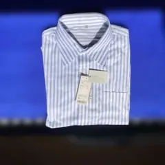 メンズ長袖 ドレスシャツ XL ストライプ【Yシャツのまとめ買いは出来ません】