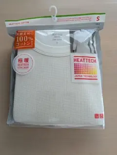 【未開封】Sユニクロ ヒートテックワッフル極暖 01 オフホワイトUNIQLO