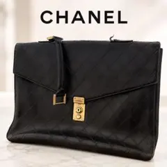 CHANEL シャネル ビコローレ ブリーフケース 黒 Vintage ジャンクのサムネイル