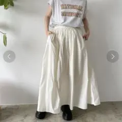 ローリーズファーム ギャザーボリュームスカート アイボリー フリーサイズ