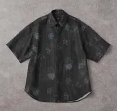 【CIYOT-シヨウト-】クールメッシュ オーバーサイズ シアー総柄シャツ