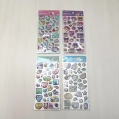 ポップデコパーティー♡ラメきらクリスタルシール4点セット♡サンリオ♡サンスター