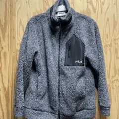 FILA フリースボアジャケット グレー
