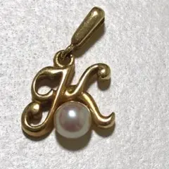 MIKIMOTO ミキモト パール k18 トップ アルファベット ペンダントのサムネイル