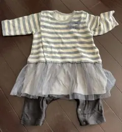 ベルメゾン　70サイズワンピース風カバーオール　女の子のサムネイル
