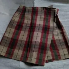 コルディア　春夏 麻混スカート見えキュロット ４０クリーニング済み