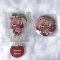 【ケロロ軍曹】ギロロ ローソン アクリルスタンド バッジセット