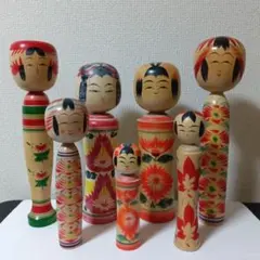 伝統こけし　7体セット