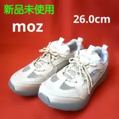 【新品未使用】moz★メッシュ スニーカー★ 26.0cm ★グレーのサムネイル