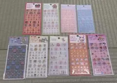 タイルシール9枚セット ドロップブロックシール カットピースシール