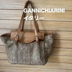 春夏　GANNICHIARINI トートバッグ　ベージュのサムネイル
