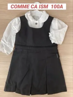 COMME CA ISM 黒 ノースリーブワンピース 100A