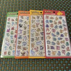 韓国限定　ポケモン　ボンボンドロップシール　全4種類セット