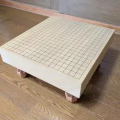 厚さ5.8寸】囲碁盤 天地柾 19路盤 脚付き へそあり 柾目 176mm - メルカリ