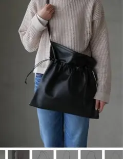 Hender Scheme cow red cross bag big