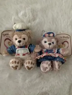 【新品】ディズニーシー正規品　ダッフィーシェリーメイ バレンタイン　ストラップ