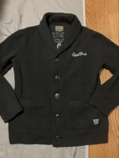 BLACK FLAME マリア様刺繍カーディガン　ブラックフレイム